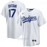 Camiseta Beisbol Hombre Los Angeles Dodgers Shohei Ohtani Primera Replica Blanco