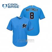 Camiseta Beisbol Hombre Miami Marlins Don Mattingly Cool Base Alterno 2019 Azul