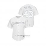 Camiseta Beisbol Hombre Milwaukee Brewers Matt Albers 2019 Players Weekend Replica Blanco