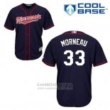 Camiseta Beisbol Hombre Minnesota Twins Justin Morneau 33 Azul Alterno Cool Base