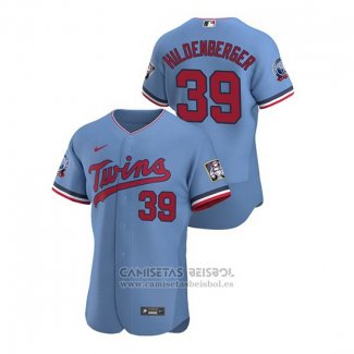 Camiseta Beisbol Hombre Minnesota Twins Trevor Hildenberger Autentico 2020 Alterno Azul