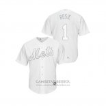 Camiseta Beisbol Hombre New York Mets Amed Rosario 2019 Players Weekend Replica Blanco