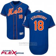 Camiseta Beisbol Hombre New York Mets Darryl Strawberry Flex Base Alterno