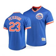 Camiseta Beisbol Hombre New York Mets David Peterson Cooperstown Collection Azul