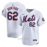 Camiseta Beisbol Hombre New York Mets Jose Quintana Primera Limited Blanco
