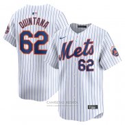 Camiseta Beisbol Hombre New York Mets Jose Quintana Primera Limited Blanco