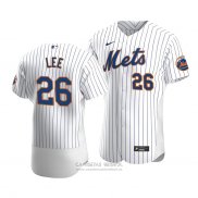 Camiseta Beisbol Hombre New York Mets Khalil Lee Autentico Primera Blanco