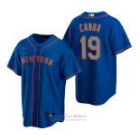 Camiseta Beisbol Hombre New York Mets Mark Canha Replica Alterno Azul