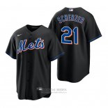 Camiseta Beisbol Hombre New York Mets Max Scherzer Replica Alterno Negro
