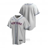 Camiseta Beisbol Hombre New York Mets Replica Road Gris