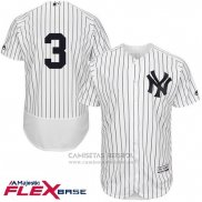 Camiseta Beisbol Hombre New York Yankees Babe Ruth Autentico Collection Flex Base Blanco