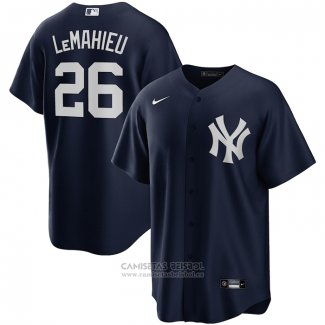 Camiseta Beisbol Hombre New York Yankees DJ LeMahieu Alterno Replica Azul