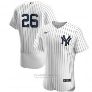 Camiseta Beisbol Hombre New York Yankees DJ LeMahieu Primera Autentico Blanco