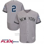 Camiseta Beisbol Hombre New York Yankees Derek Jeter Gris Retirement Flex Base