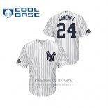 Camiseta Beisbol Hombre New York Yankees Gary Sanchez 2019 Cool Base Blanco