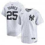 Camiseta Beisbol Hombre New York Yankees Gleyber Torres Primera Limited Blanco