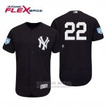 Camiseta Beisbol Hombre New York Yankees Jacoby Ellsbury Flex Base Entrenamiento de Primavera 2019 Azul