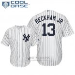 Camiseta Beisbol Hombre New York Yankees Odell Beckham Jr Cool Base Nfl X Crossover Blanco