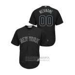 Camiseta Beisbol Hombre New York Yankees Personalizada 2019 Players Weekend Replica Negro