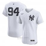 Camiseta Beisbol Hombre New York Yankees Yoendrys Gomez Primera Elite Blanco