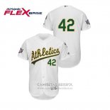 Camiseta Beisbol Hombre Oakland Athletics 2019 Jackie Robinson Day Flex Base Blanco