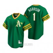Camiseta Beisbol Hombre Oakland Athletics Josh Harrison Cooperstown Collection Road Verde