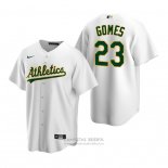 Camiseta Beisbol Hombre Oakland Athletics Yan Gomes Replica Primera Blanco