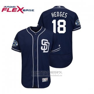 Camiseta Beisbol Hombre Padres Austin Hedges 50th Aniversario Alterno Flex Base Azul