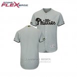 Camiseta Beisbol Hombre Philadelphia Phillies 2018 Dia de los Caidos Flex Base Gris