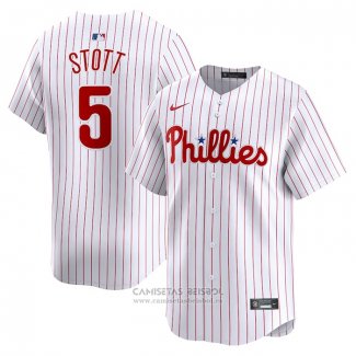 Camiseta Beisbol Hombre Philadelphia Phillies Bryson Stott Primera Limited Blanco