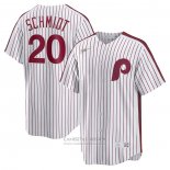 Camiseta Beisbol Hombre Philadelphia Phillies Mike Schmidt Primera Cooperstown Collection Blanco