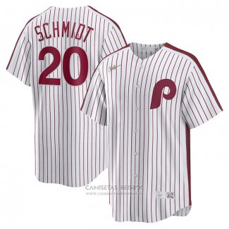 Camiseta Beisbol Hombre Philadelphia Phillies Mike Schmidt Primera Cooperstown Collection Blanco