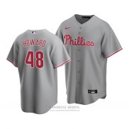 Camiseta Beisbol Hombre Philadelphia Phillies Spencer Howard Replica Road 2020 Gris