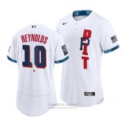 Camiseta Beisbol Hombre Pittsburgh Pirates Bryan Reynolds 2021 All Star Autentico Blanco