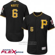 Camiseta Beisbol Hombre Pittsburgh Pirates Starling Marte Negro Flex Base