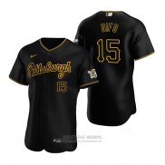 Camiseta Beisbol Hombre Pittsburgh Pirates Wilmer Difo Autentico Alterno Negro