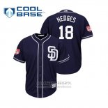 Camiseta Beisbol Hombre San Diego Padres Austin Hedges Cool Base Entrenamiento de Primavera 2019 Azul