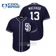 Camiseta Beisbol Hombre San Diego Padres Manny Machado Cool Base Alterno Azul