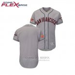 Camiseta Beisbol Hombre San Francisco Giants 2018 Stars & Stripes Flex Base Gris