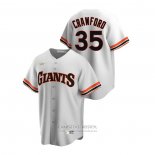 Camiseta Beisbol Hombre San Francisco Giants Brandon Crawford Cooperstown Collection Primera Blanco