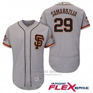 Camiseta Beisbol Hombre San Francisco Giants Jeff Samardzija Gris Alterno Flex Base