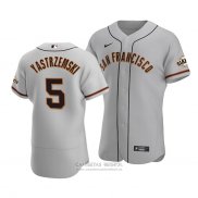 Camiseta Beisbol Hombre San Francisco Giants Mike Yastrzemski Autentico Road Gris