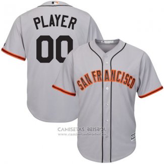 Camiseta Beisbol Hombre San Francisco Giants Personalizada Gris