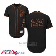 Camiseta Beisbol Hombre San Francisco Giants San Francisco Will Clark Autentico Collection Flex Base Negro