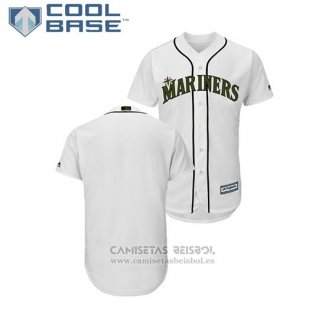 Camiseta Beisbol Hombre Seattle Mariners 2018 Dia de los Caidos Cool Base Blanco