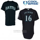 Camiseta Beisbol Hombre Seattle Mariners Austin Jackson 16 Azul Alterno Cool Base