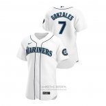 Camiseta Beisbol Hombre Seattle Mariners Marco Gonzales Autentico 2020 Primera Blanco