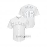 Camiseta Beisbol Hombre Texas Rangers Taylor Guerrieri 2019 Players Weekend Replica Blanco