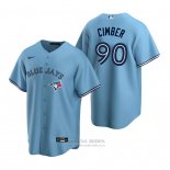 Camiseta Beisbol Hombre Toronto Blue Jays Adam Cimber Alterno Replica Azul