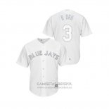 Camiseta Beisbol Hombre Toronto Blue Jays Brandon Drury 2019 Players Weekend Replica Blanco